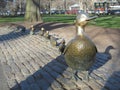 Make Way for Ducklings or Duckling Sculpture, Boston Public Garden, Boston, Massachusetts, USA Royalty Free Stock Photo